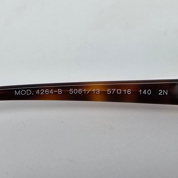Versace Mod 4264-B 5061/13 Havana Rhinestone Frame Brown Lens Cat Eye Sunglasses main image 9